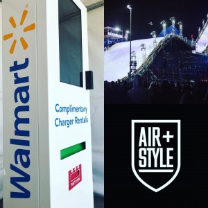 Proud to be partnering with @walmart to provide free phone charger rentals to @airandstyle attendees. #airandstyle #festivals #walmart #rentchargereturn